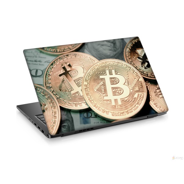 Bitcoin-3 Laptop Sticker Notebook Dizüstü Kaplama Stickeri