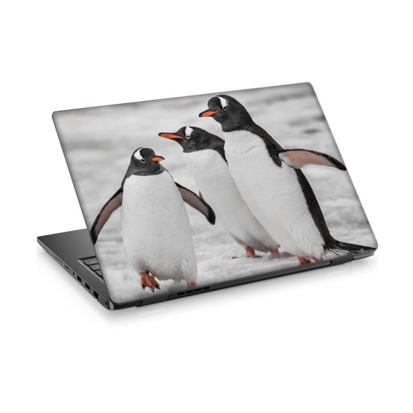 Penguenler Laptop Sticker Notebook Dizüstü Kaplama Stickeri