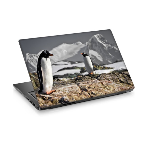 Penguenler-2 Laptop Sticker Notebook Dizüstü Kaplama Stickeri